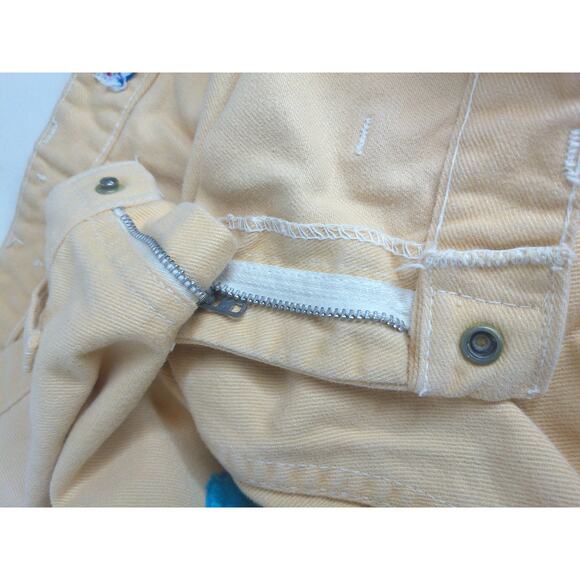 Vintage Love N Stuff Embroidered Low Rise Bell Bottom Jeans Mushrooms Read - Picture 11 of 13